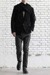 Marc Le Bihan Wool Blazer Flowing Silk 1320 Black